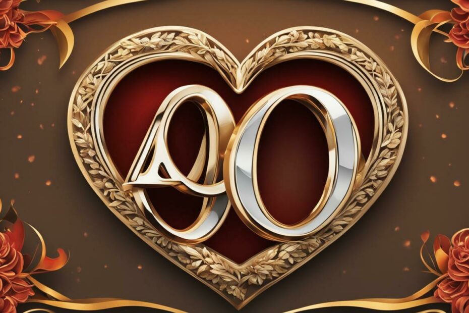 What is the symbol for 40 years of marriage
